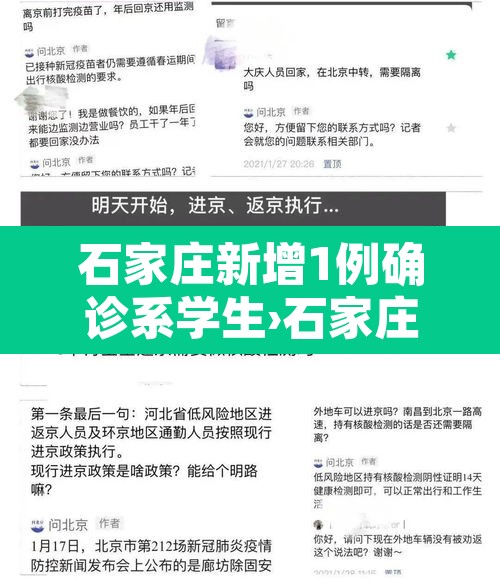 石家庄新增1例确诊系学生›石家庄新冠确诊师生32人涉至少16家学校 石家庄新增1例确诊系学生›石家庄新冠确诊师生32人涉至少16家学校