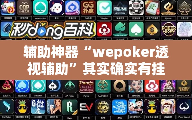 辅助神器“wepoker透视辅助”其实确实有挂
