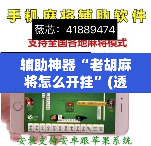 辅助神器“老胡麻将怎么开挂”(透视)其实确实有挂