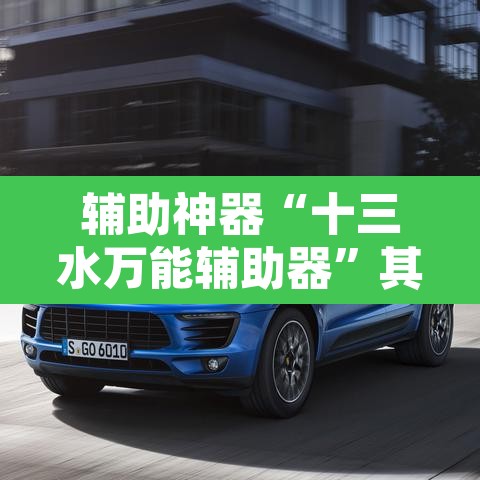 辅助神器“十三水万能辅助器”其实确实有挂