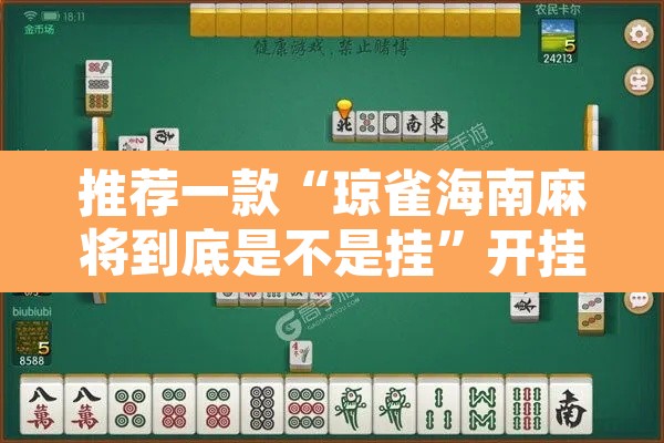 推荐一款“琼雀海南麻将到底是不是挂	”开挂辅助脚本+详细开挂安装教程