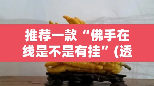推荐一款“佛手在线是不是有挂”(透视挂)辅助透视教程