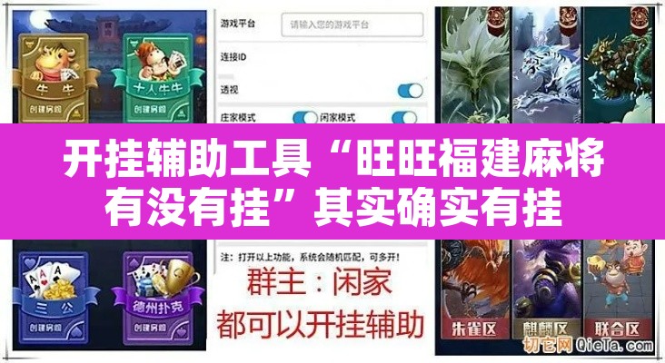 开挂辅助工具“旺旺福建麻将有没有挂”其实确实有挂