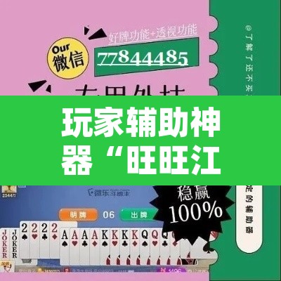 玩家辅助神器“旺旺江苏麻将开挂神器	”其实确实有挂