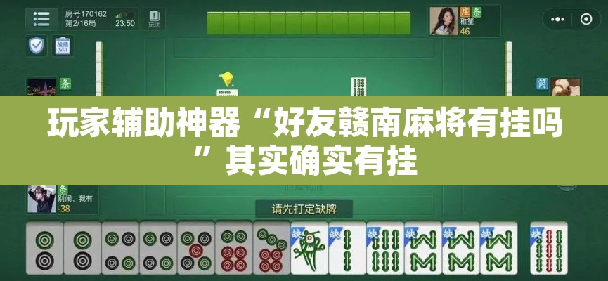 玩家辅助神器“好友赣南麻将有挂吗”其实确实有挂