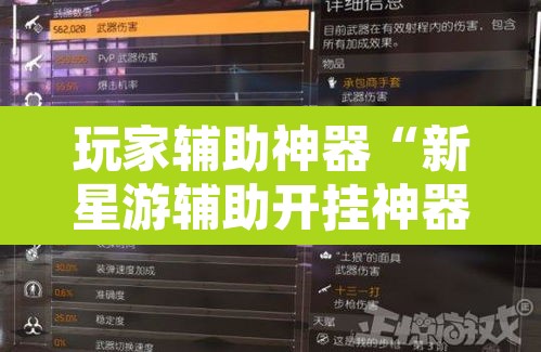 玩家辅助神器“新星游辅助开挂神器”其实确实有挂