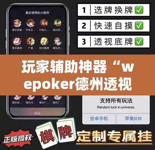 玩家辅助神器“wepoker德州透视软件”(透视挂)辅助透视教程