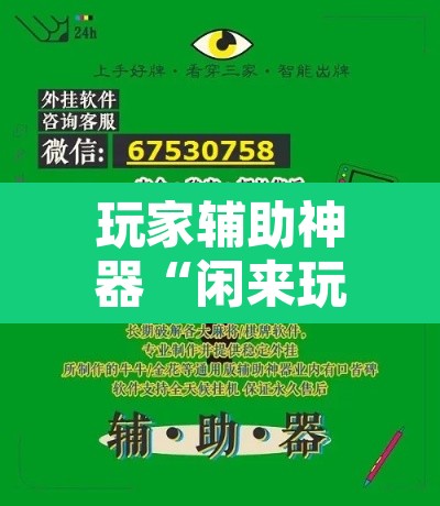 玩家辅助神器“闲来玩游戏确实能开挂”开挂辅助脚本+详细开挂安装教程