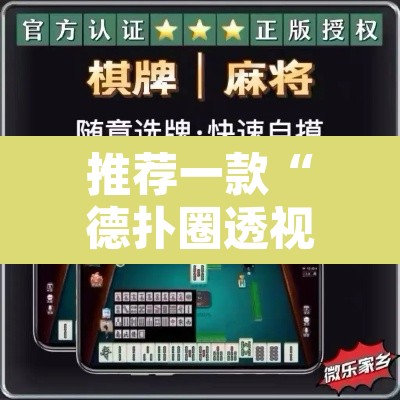 推荐一款“德扑圈透视方法”开挂辅助脚本+详细开挂安装教程