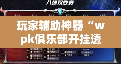 玩家辅助神器“wpk俱乐部开挂透视辅助挂	”其实确实有挂