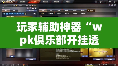 玩家辅助神器“wpk俱乐部开挂透视辅助挂	”其实确实有挂
