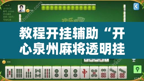 教程开挂辅助“开心泉州麻将透明挂	”其实确实有挂