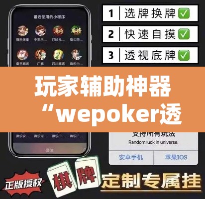 玩家辅助神器“wepoker透视大家辅助下载”(透视)其实确实有挂