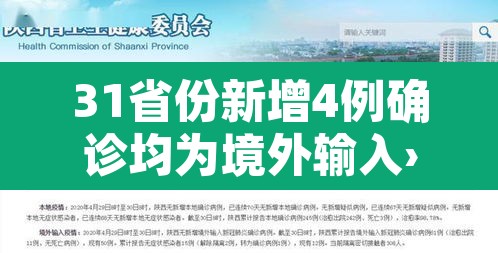 31省份新增4例确诊均为境外输入›31省份新增确诊病例16例,均为境外输入病例