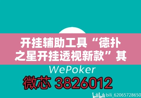 开挂辅助工具“德扑之星开挂透视新款”其实确实有挂