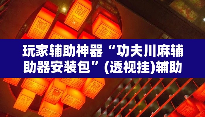 玩家辅助神器“功夫川麻辅助器安装包	”(透视挂)辅助透视教程