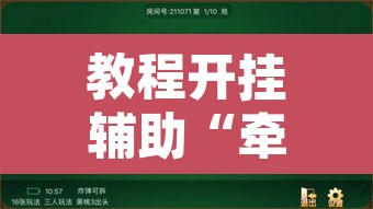 教程开挂辅助“牵手跑得快能不能开挂”开挂辅助脚本+详细开挂安装教程