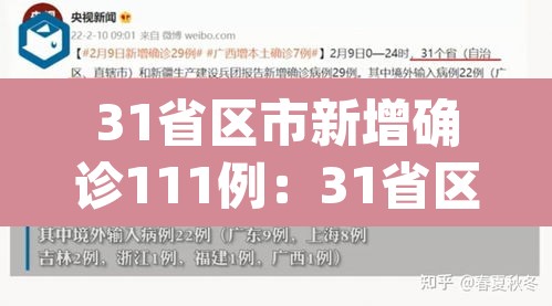 31省区市新增确诊111例:31省区市新增确诊病例21例_ 31省区市新增确诊111例:31省区市新增确诊病例21例_