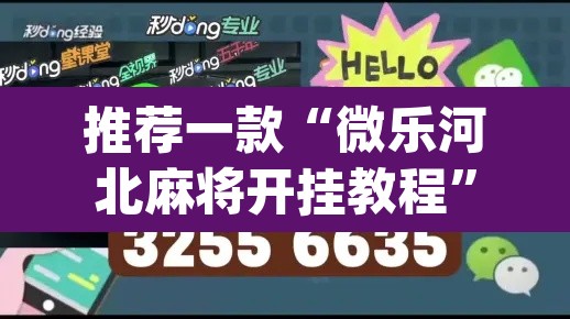 推荐一款“微乐河北麻将开挂教程”(透视挂)辅助透视教程