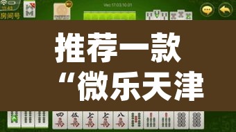 推荐一款“微乐天津麻将手机版必胜秘籍”(透视)其实确实有挂