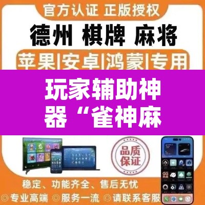 玩家辅助神器“雀神麻将开挂神器软件下载免费”其实确实有挂