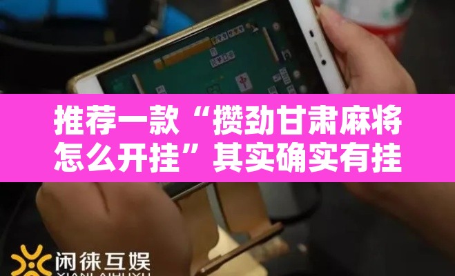 推荐一款“攒劲甘肃麻将怎么开挂”其实确实有挂
