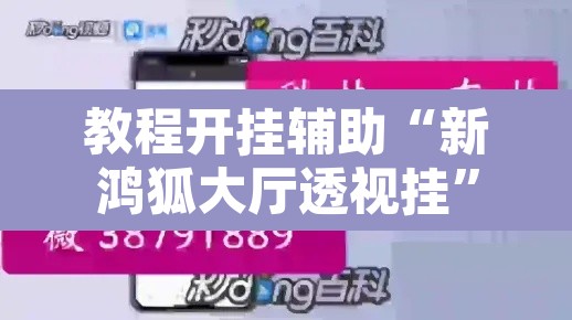 教程开挂辅助“新鸿狐大厅透视挂	”开挂辅助脚本+详细开挂安装教程