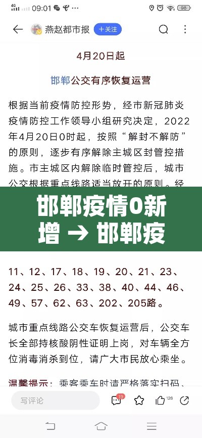 邯郸疫情0新增 → 邯郸疫情新增病例 邯郸疫情0新增 → 邯郸疫情新增病例