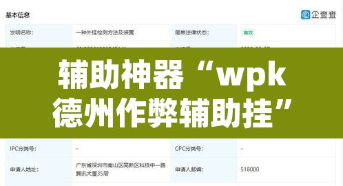 辅助神器“wpk德州作弊辅助挂”开挂辅助脚本+详细开挂安装教程
