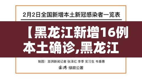 【黑龙江新增16例本土确诊,黑龙江新增16例确诊行动轨迹】 【黑龙江新增16例本土确诊,黑龙江新增16例确诊行动轨迹】