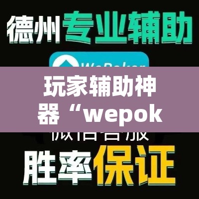 玩家辅助神器“wepoker开挂辅助软件	”开挂辅助脚本+详细开挂安装教程