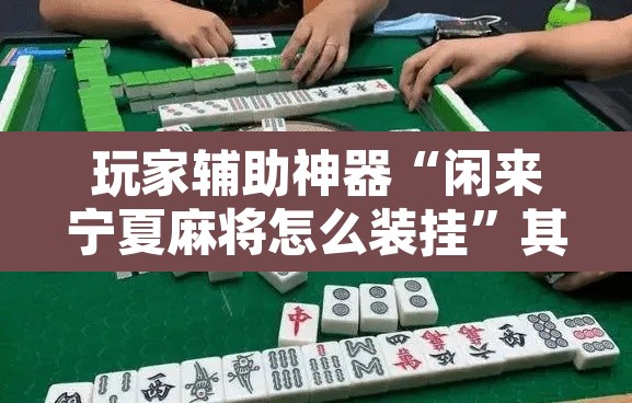 玩家辅助神器“闲来宁夏麻将怎么装挂”其实确实有挂