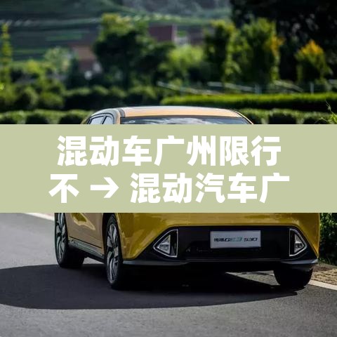 混动车广州限行不 → 混动汽车广州能不能上牌