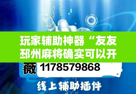 玩家辅助神器“友友邳州麻将确实可以开挂	”(透视)其实确实有挂
