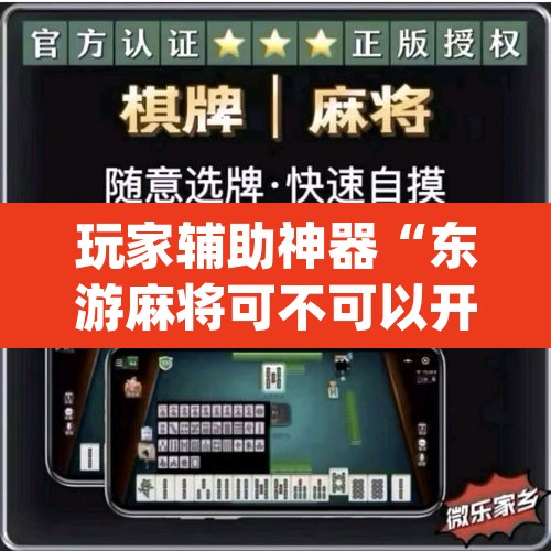 玩家辅助神器“东游麻将可不可以开挂”(透视)其实确实有挂