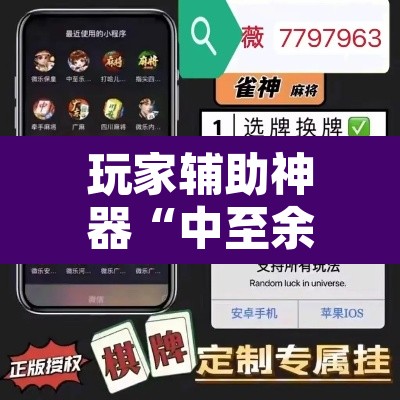 玩家辅助神器“中至余干麻将开挂方法”开挂辅助脚本+详细开挂安装教程