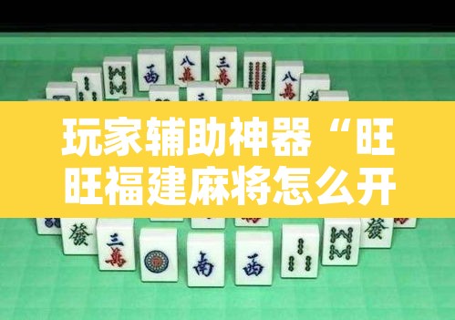 玩家辅助神器“旺旺福建麻将怎么开挂”附辅助神器开挂脚本详细步骤