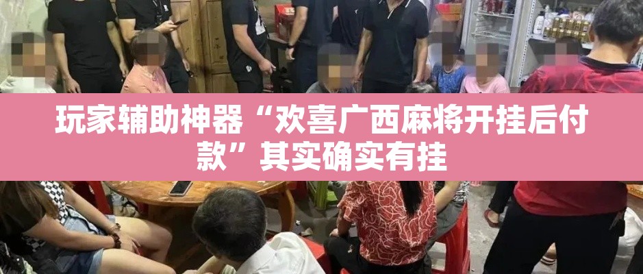 玩家辅助神器“欢喜广西麻将开挂后付款”其实确实有挂