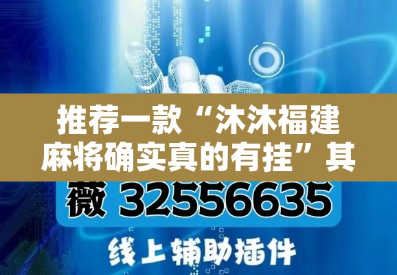 推荐一款“沐沐福建麻将确实真的有挂”其实确实有挂