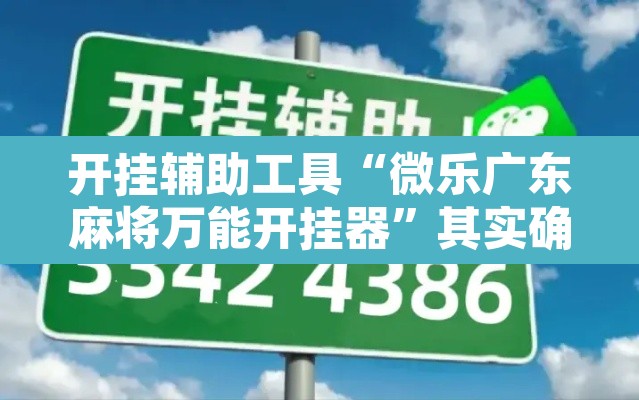 开挂辅助工具“微乐广东麻将万能开挂器	”其实确实有挂