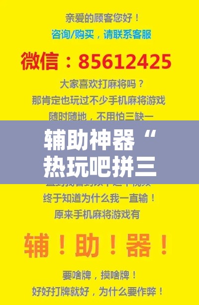 辅助神器“热玩吧拼三张透视辅助软件	”附辅助神器开挂脚本详细步骤