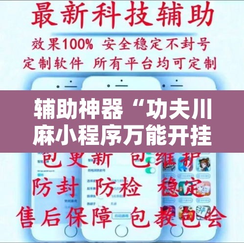 辅助神器“功夫川麻小程序万能开挂器”其实确实有挂
