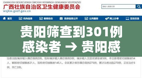 贵阳筛查到301例感染者 → 贵阳感染病例 贵阳筛查到301例感染者 → 贵阳感染病例