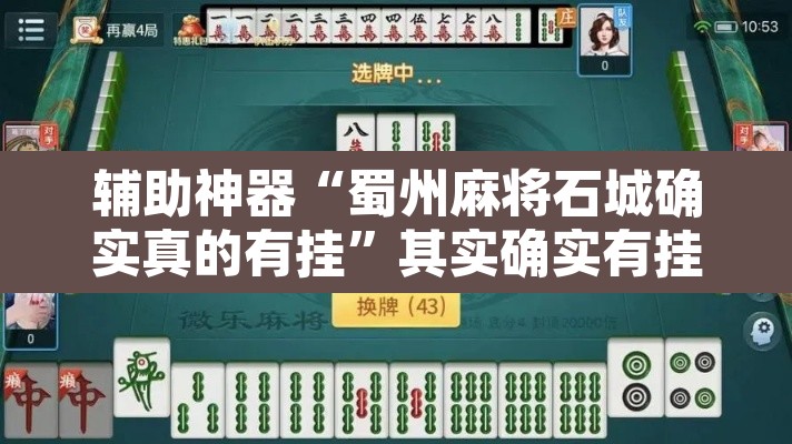 辅助神器“蜀州麻将石城确实真的有挂	”其实确实有挂