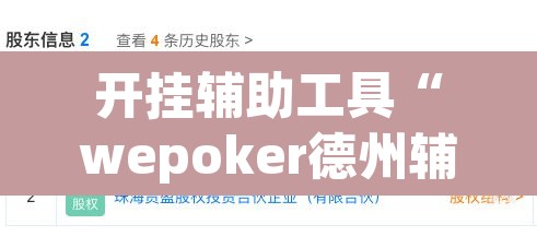 开挂辅助工具“wepoker德州辅助软件作弊挂”其实确实有挂