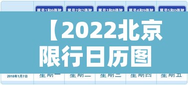 【2022北京限行日历图·2022北京限行日历图片】 【2022北京限行日历图·2022北京限行日历图片】