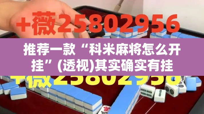 推荐一款“科米麻将怎么开挂”(透视)其实确实有挂