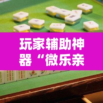 玩家辅助神器“微乐亲友房间怎么开挂”(透视)其实确实有挂