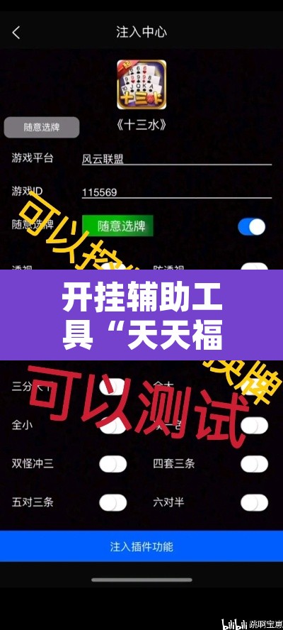 开挂辅助工具“天天福州十三水有挂吗”附辅助神器开挂脚本详细步骤