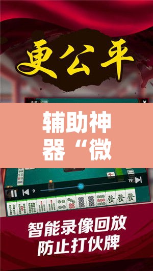 辅助神器“微乐江苏麻将万能开挂器通用版	”其实确实有挂